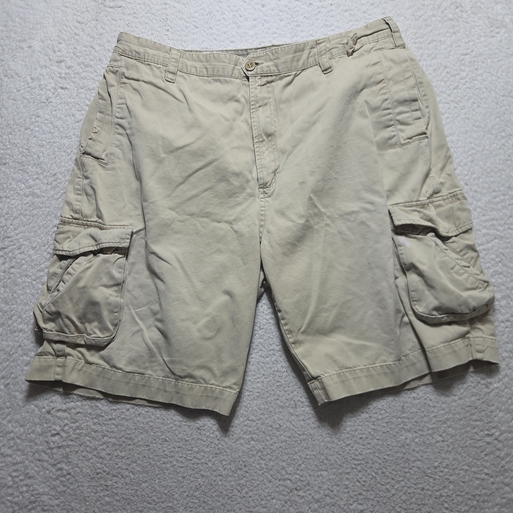 Vintage Sideout Cargo Shorts Tan Size 36 Mens Utility Cargo Distressed
